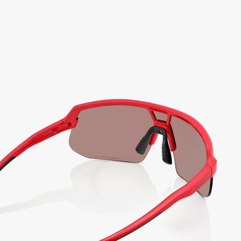 Shimano TWINSPARK 2 - DEEP RED FRAME - WITH RIDESCAPE HIGH CONTRAST LENS