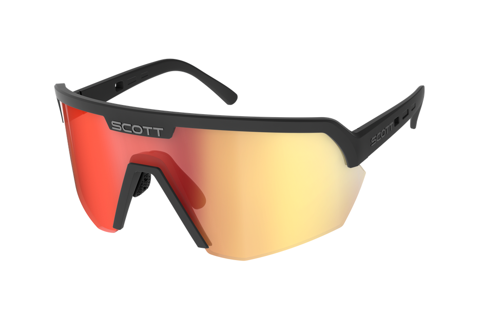 Scott Sport Sheild Sunglasses - Black/Red Chrome