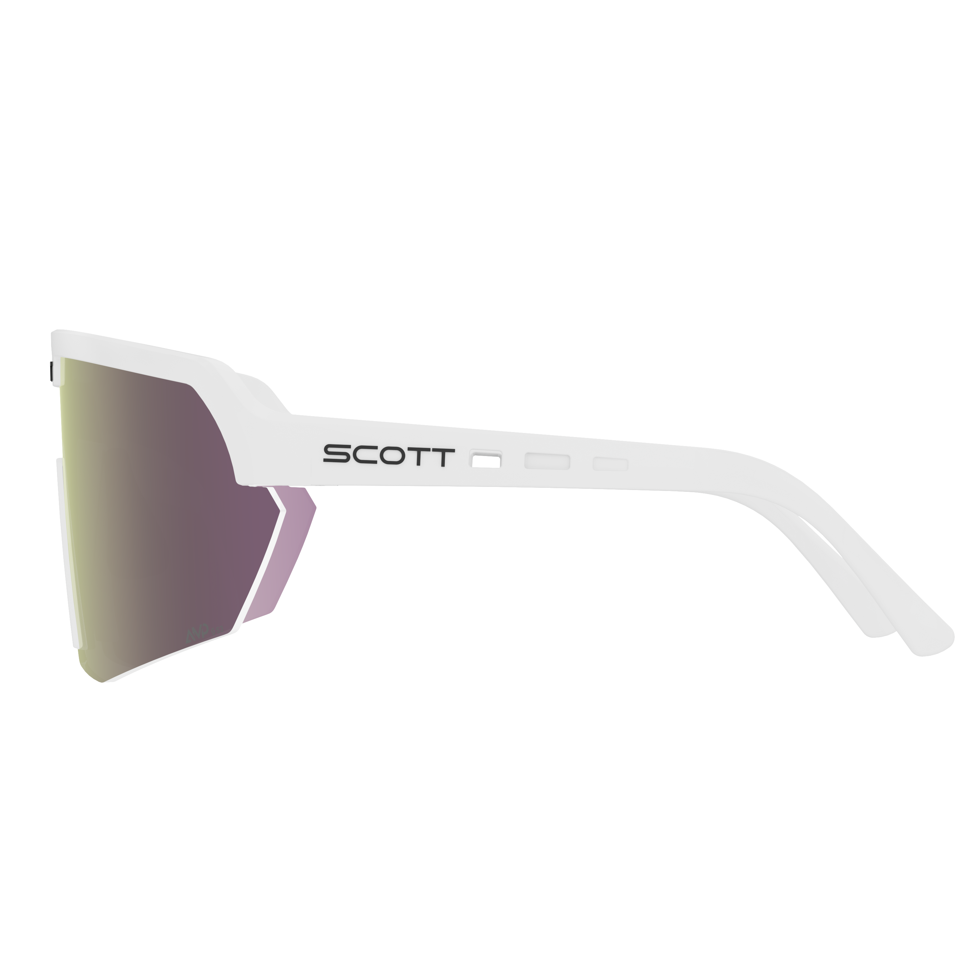 Scott Sport Shield Sunglasses - White Matt/ AMP Lavender Chrome