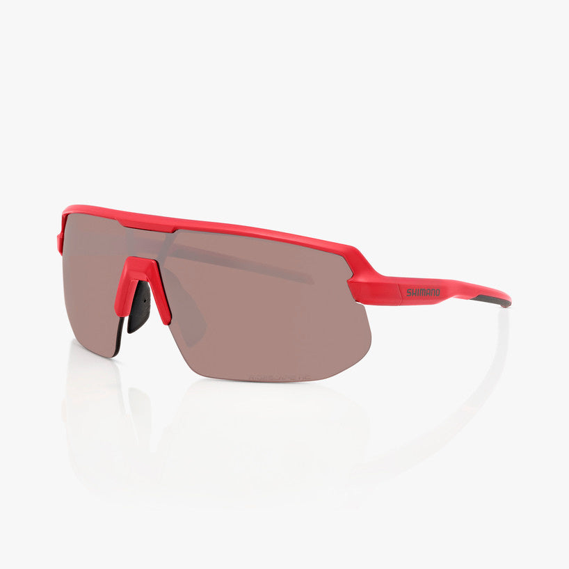 Shimano TWINSPARK 2 - DEEP RED FRAME - WITH RIDESCAPE HIGH CONTRAST LENS
