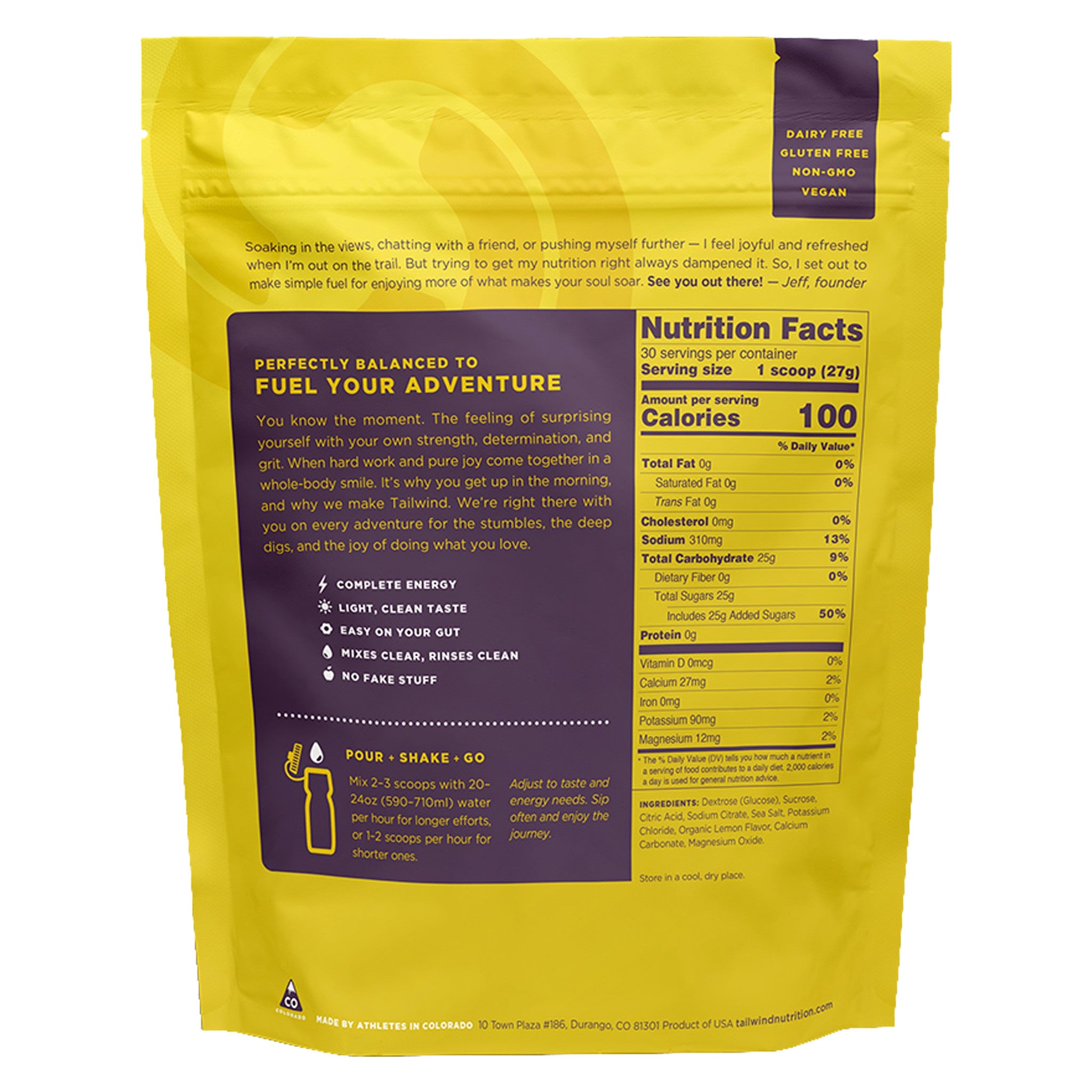 TAILWIND NUTRITION Endurance Fuel - Lemon - 29oz