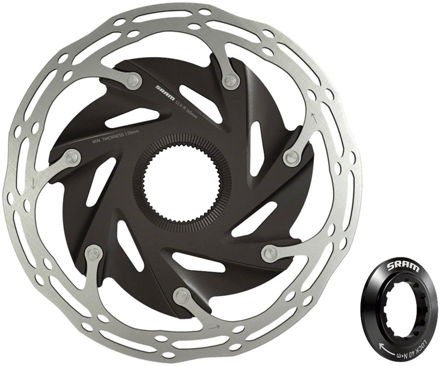 SRAM CenterLine XR Disc Brake Rotor - 160mm - Center Lock - Includes Internal Tooled Lockring