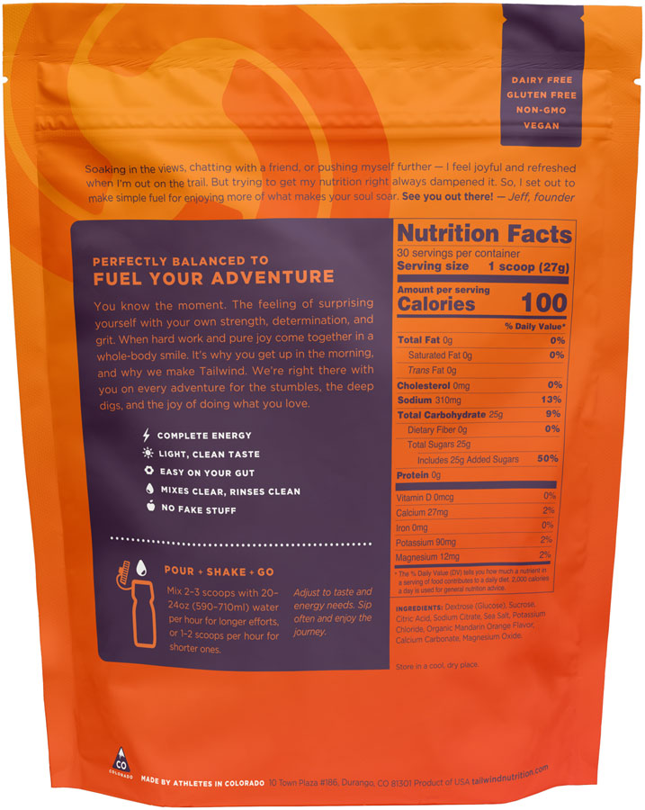 Tailwind Endurance Fuel - 30 Serving Bag