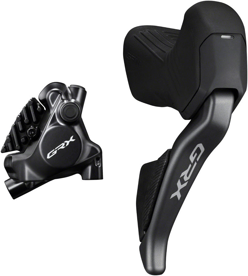 Shimano GRX ST-RX825 Di2 Shift/Brake Lever with BR-RX820 Hyd Disc Brake Caliper - Right/Rear, 12-Speed, Flat Mount Caliper *TAKE OFF