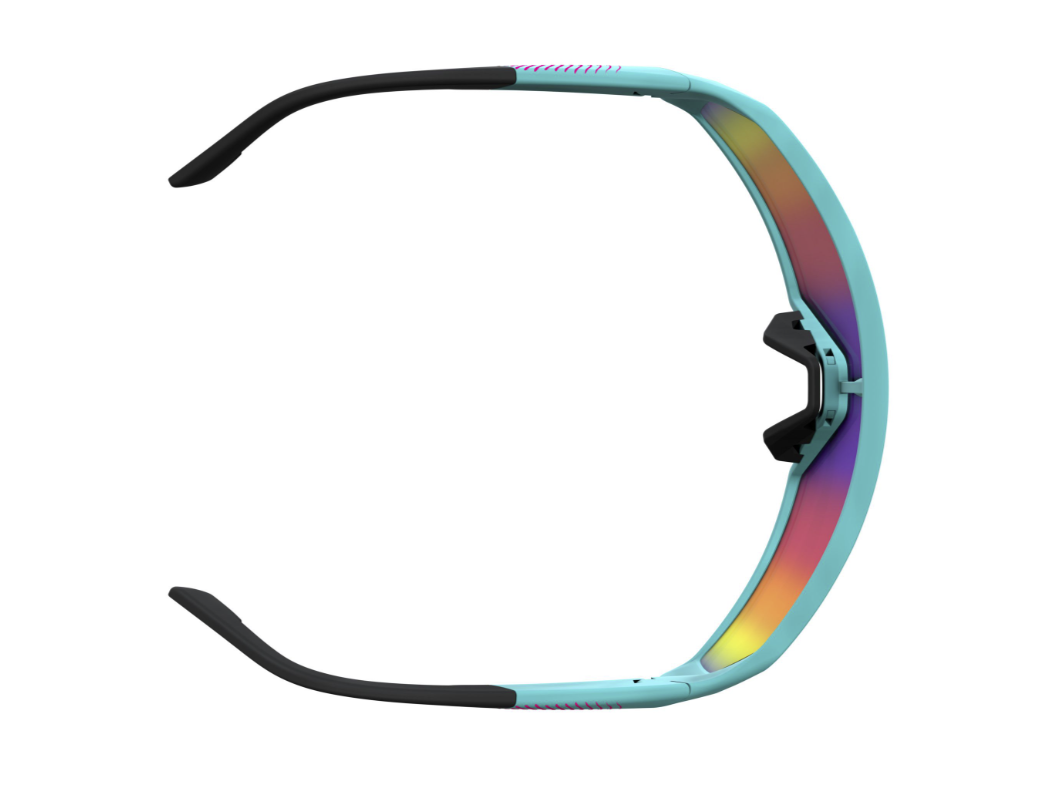 SCOTT Pro Shield Metaverse Sunglasses - Stealth Blue/Radient Pink - Teal Chrome