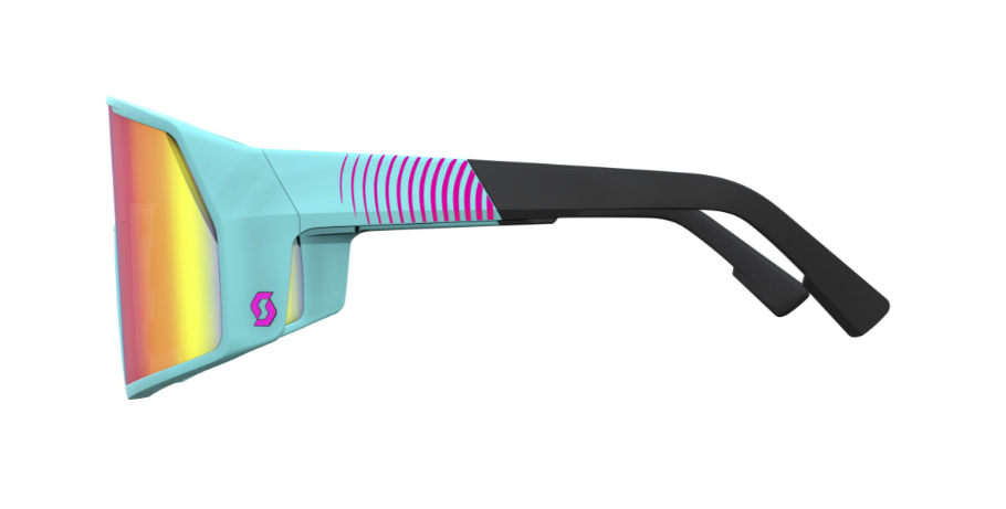SCOTT Pro Shield Metaverse Sunglasses - Stealth Blue/Radient Pink - Teal Chrome