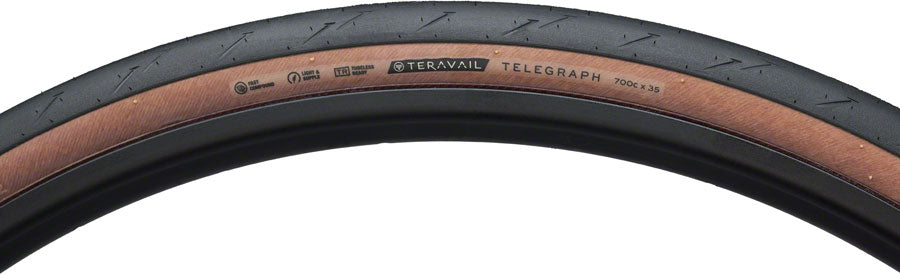 Teravail Telegraph Tire - 700 x 35 - Light and Supple - Tan