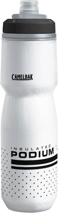 Camelbak Podium Chill Water Bottle: 24oz - White/Black