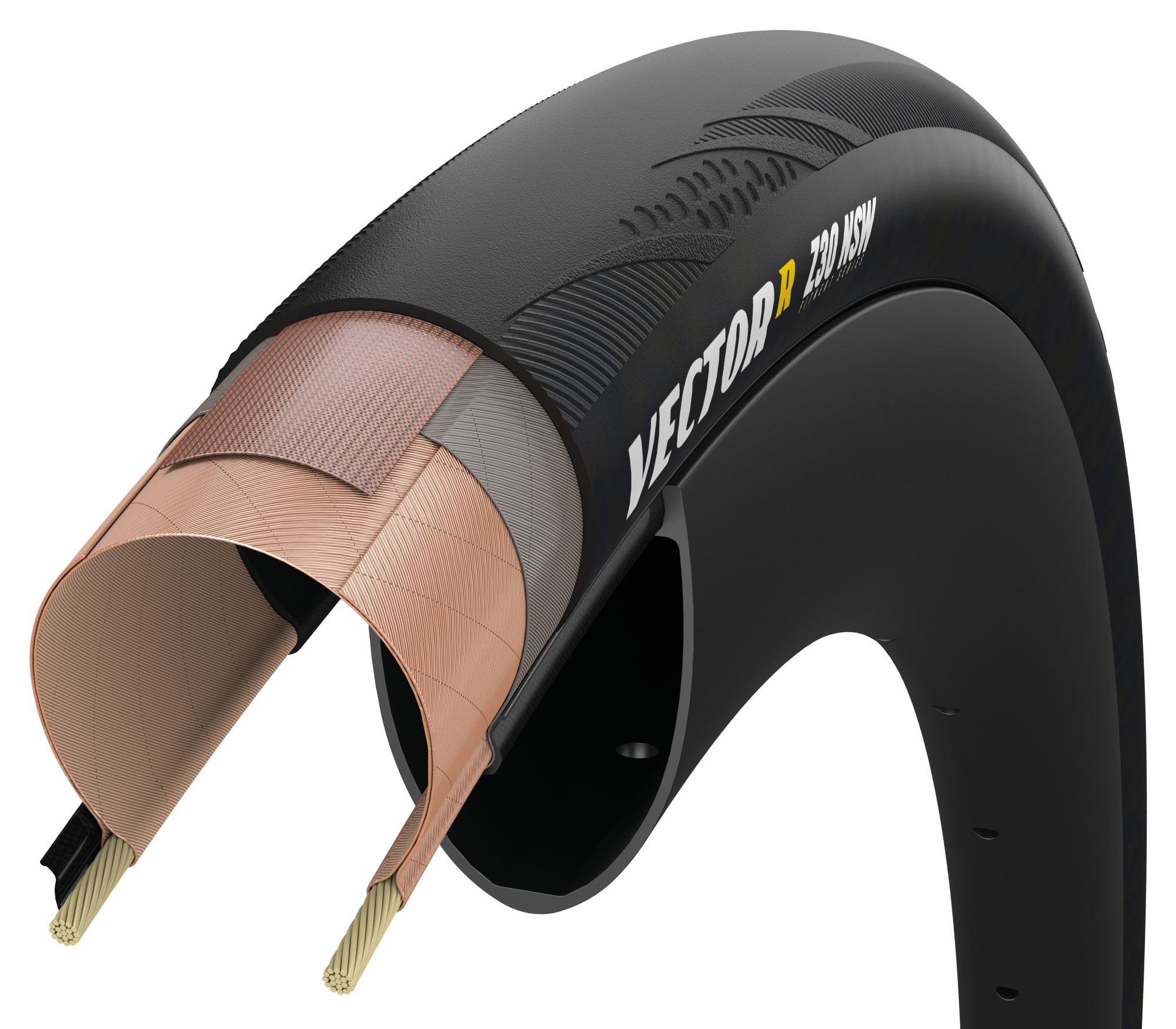 Goodyear VectorR Z30 NSW - Designed for Zipp Tubeless - 700X30 - Tire