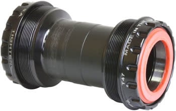 Wheels Manufacturing T47 Outboard Bottom Bracket - DUB Spindle ABEC-3 Bearing Black