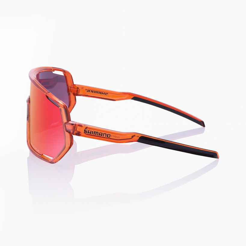 Shimano TECHNIUM 2 - ORANGE SAPPHIRE FRAME WITH RIDESCAPE ROAD LENS AND CLEAR SPARE