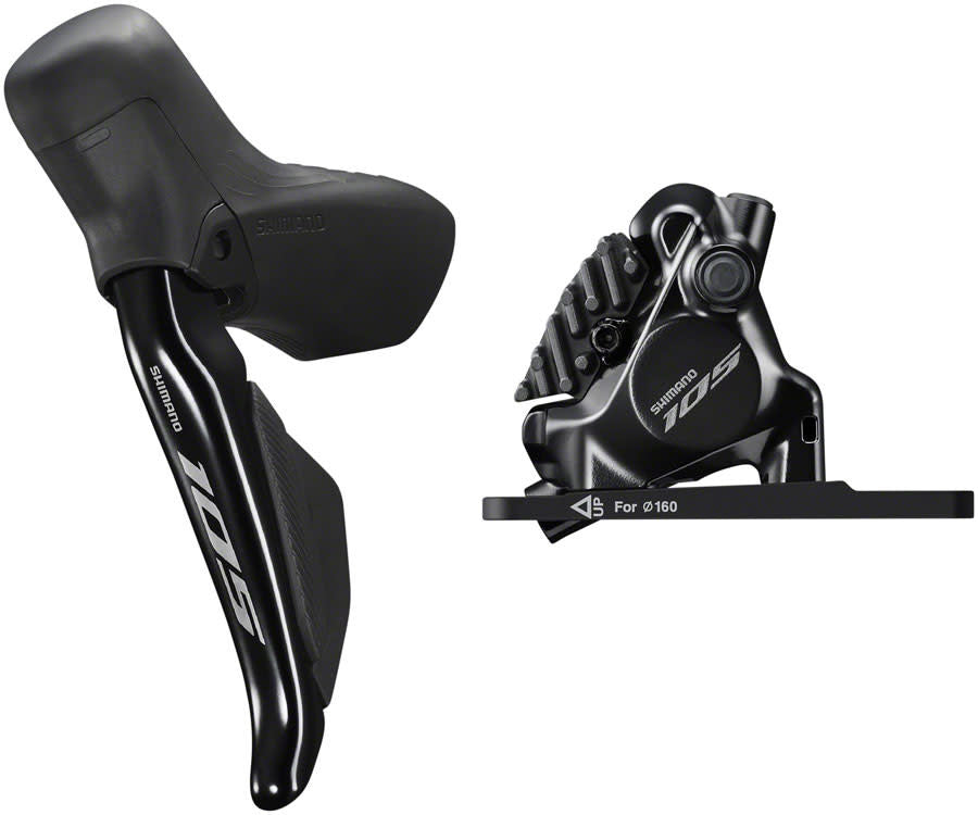 Shimano 105 ST-R7170-L Di2 Shift/Brake Lever with BR-R7170 Hydraulic Disc Brake Caliper - Front