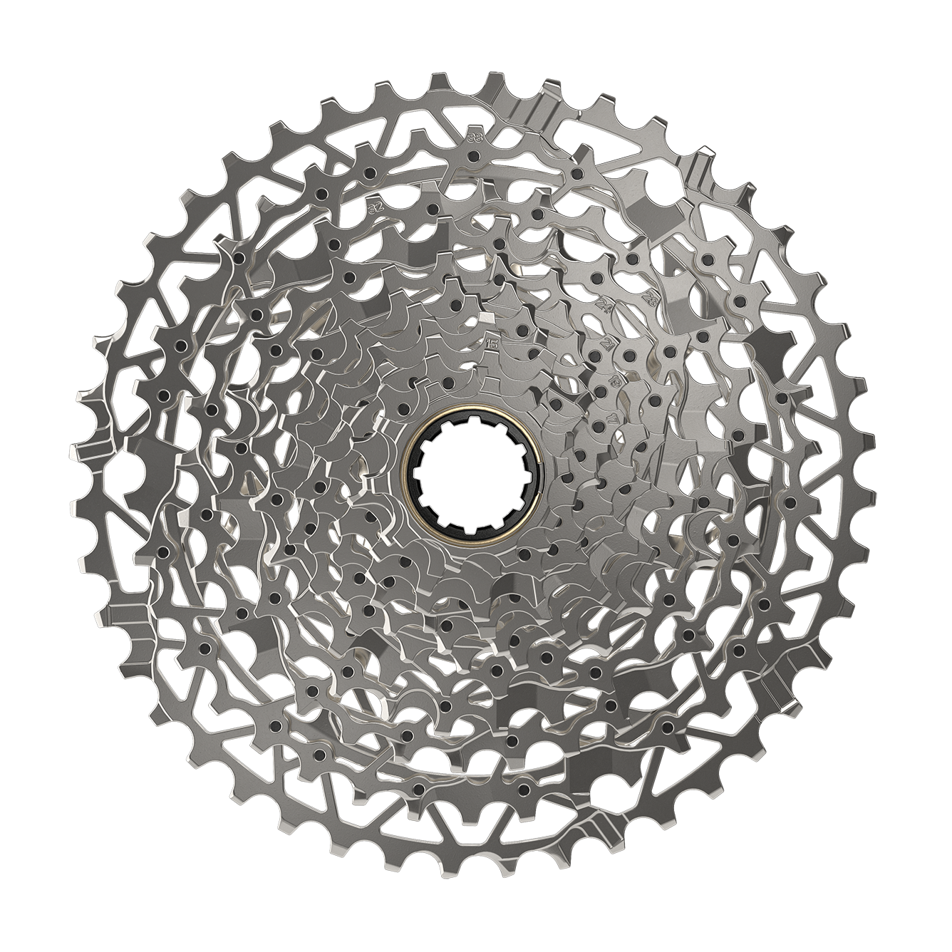 SRAM XPLR XG-1251 Cassette - 12-Speed - 10-44t - Silver - For XDR Driver Body