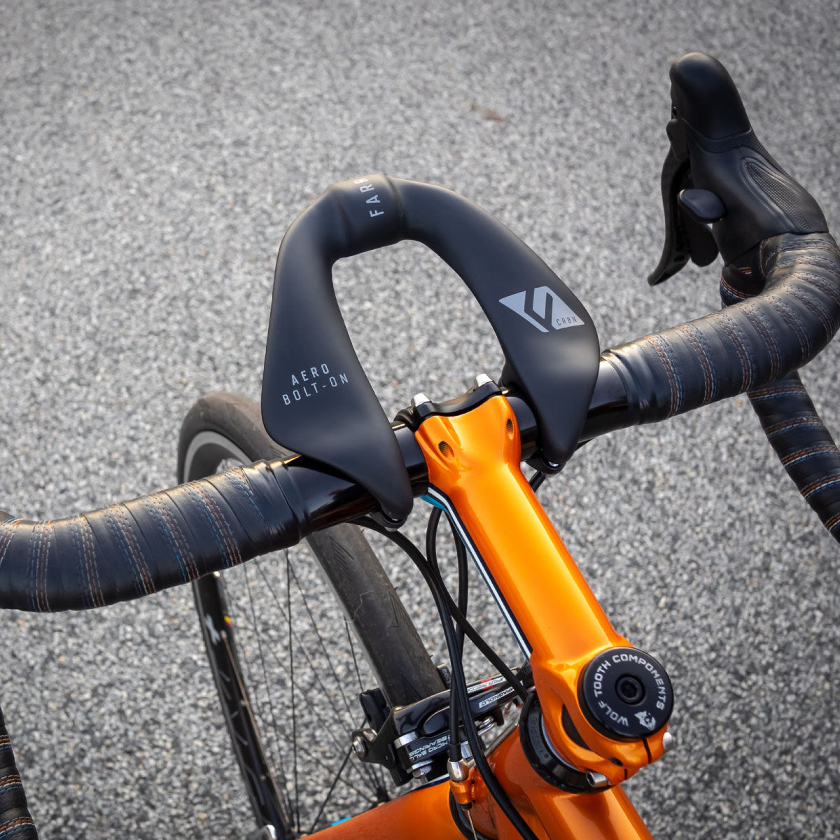 Ridefarr Carbon Aero V3 Bolt-On Handlebar - Black