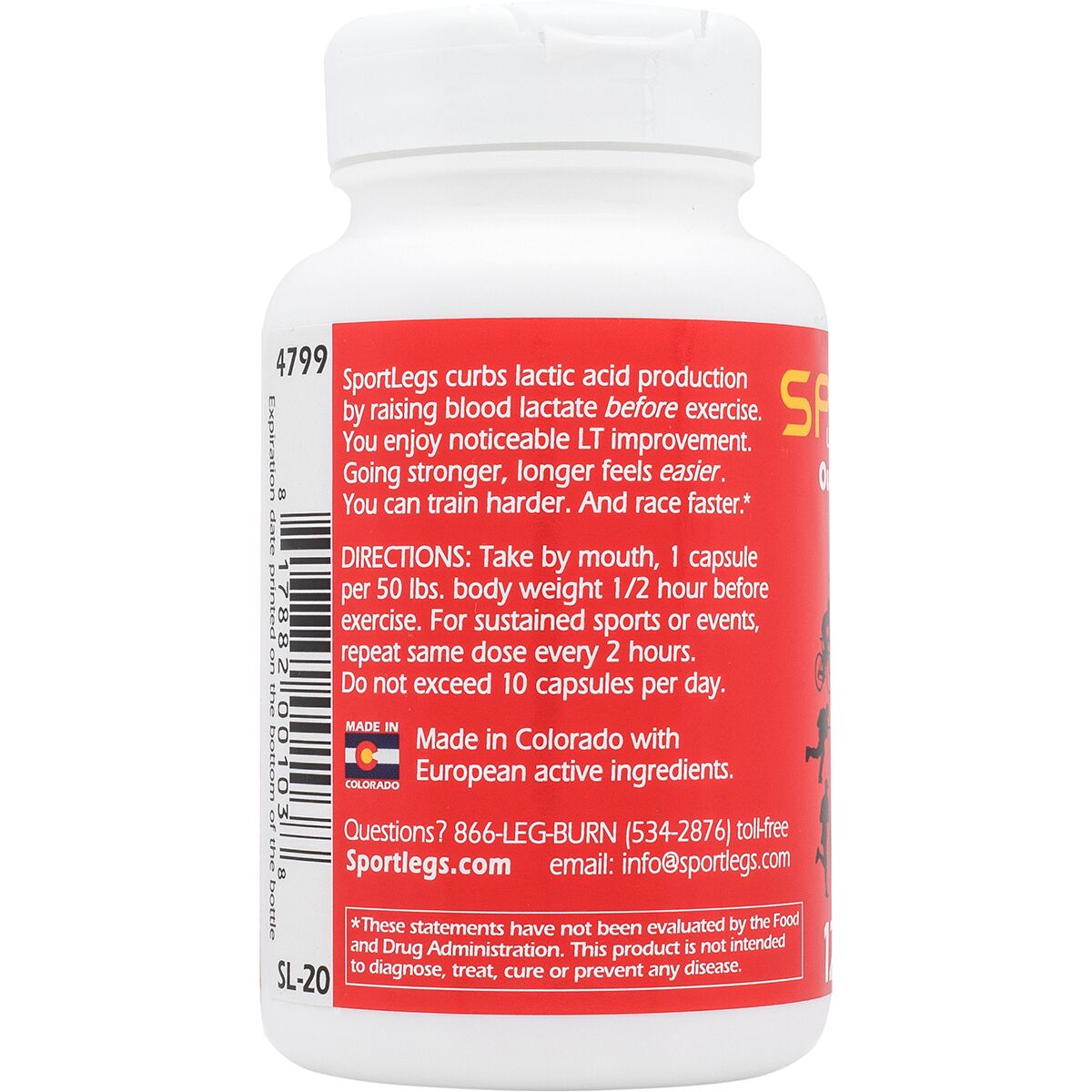 Sportlegs Supplement Bottle of 120 Capsules
