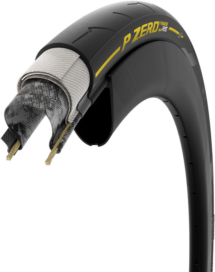Pirelli P ZERO Race TLR RS Tire - 700 x 28 - Yellow Label Team Edition