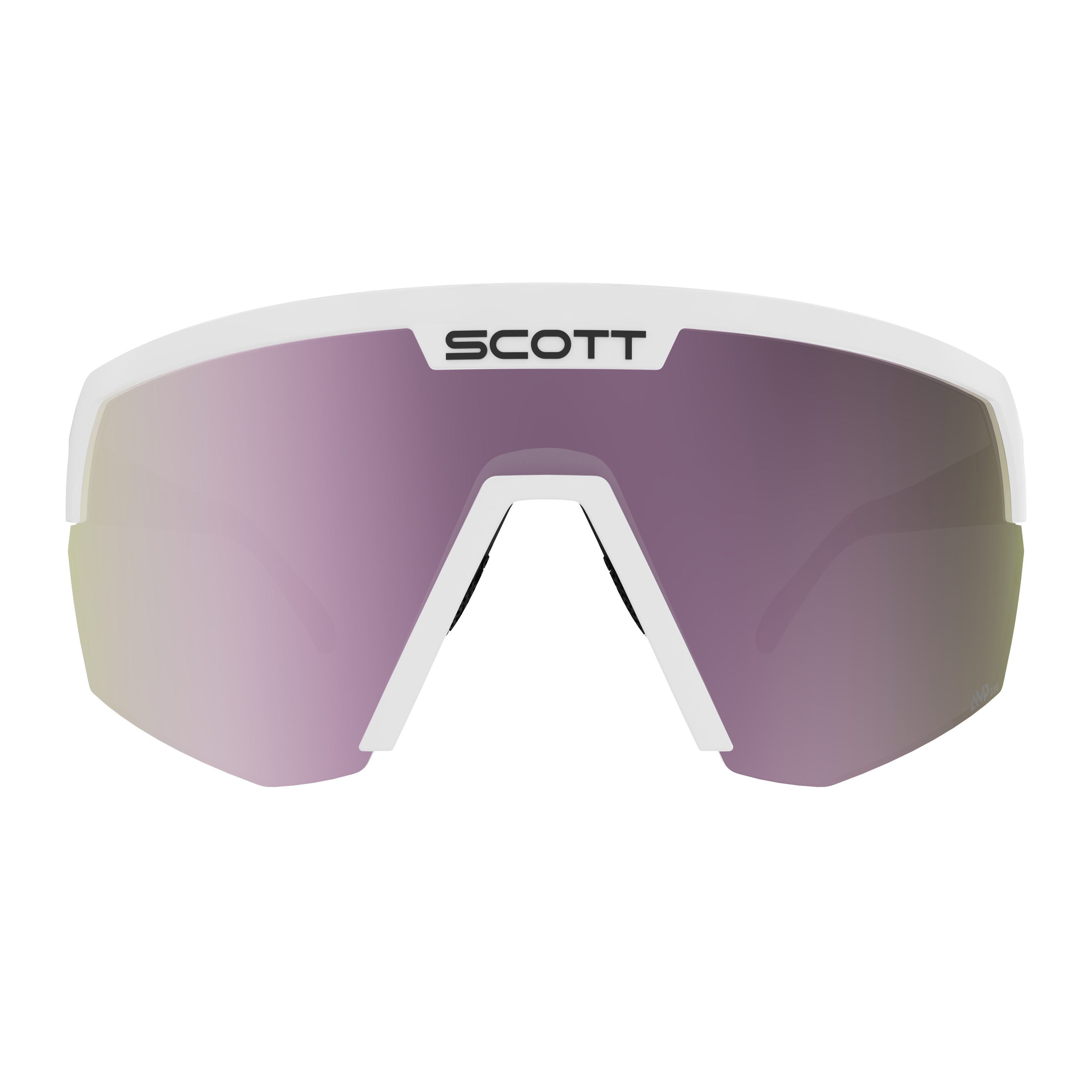 Scott Sport Shield Sunglasses - White Matt/ AMP Lavender Chrome