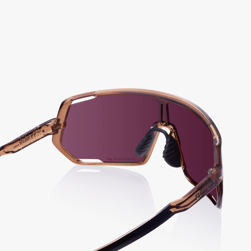 Shimano TECHNIUM 2 - TRANSPARENT BRONZE FRAME WITH RIDESCAPE BRIGHT LENS AND CLEAR SPARE