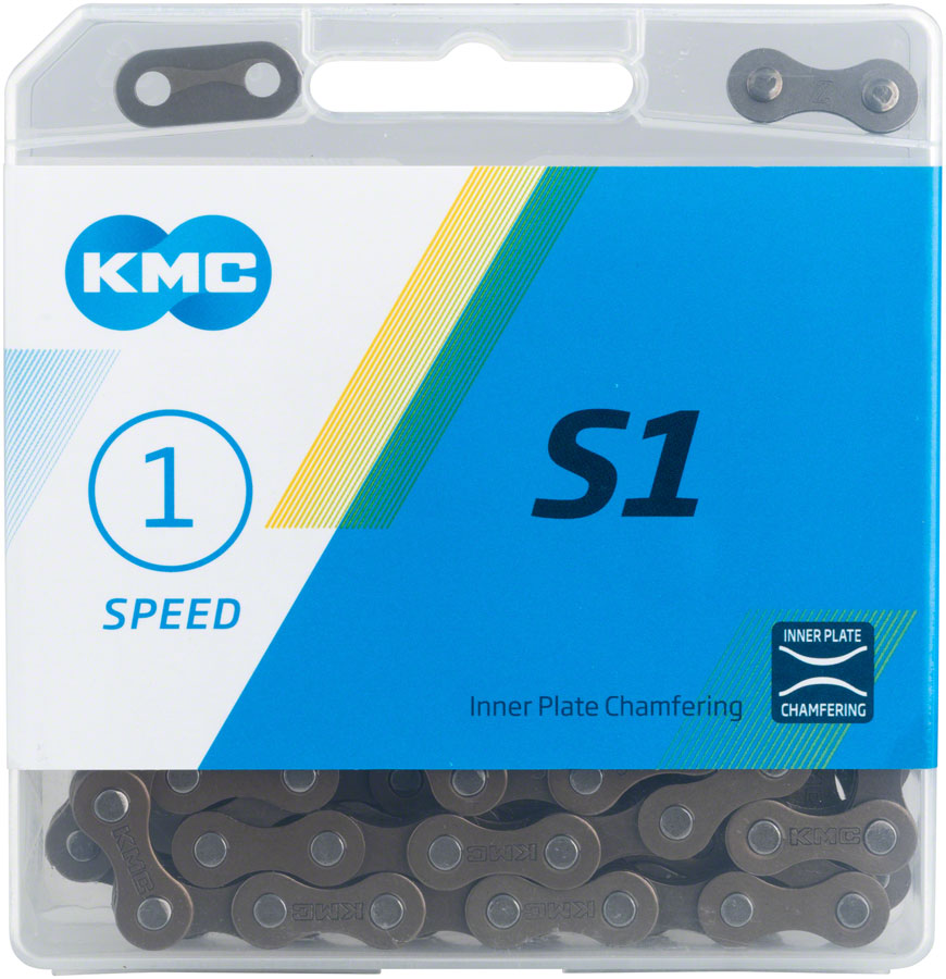 KMC S1, Chain, Speed: 1, 1/8'', Links: 112, Brown