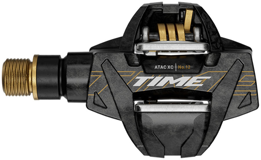 Time ATAC XC 12 Pedals - Dual Sided Clipless, Carbon, 9/16", Carbon/Gold, C1