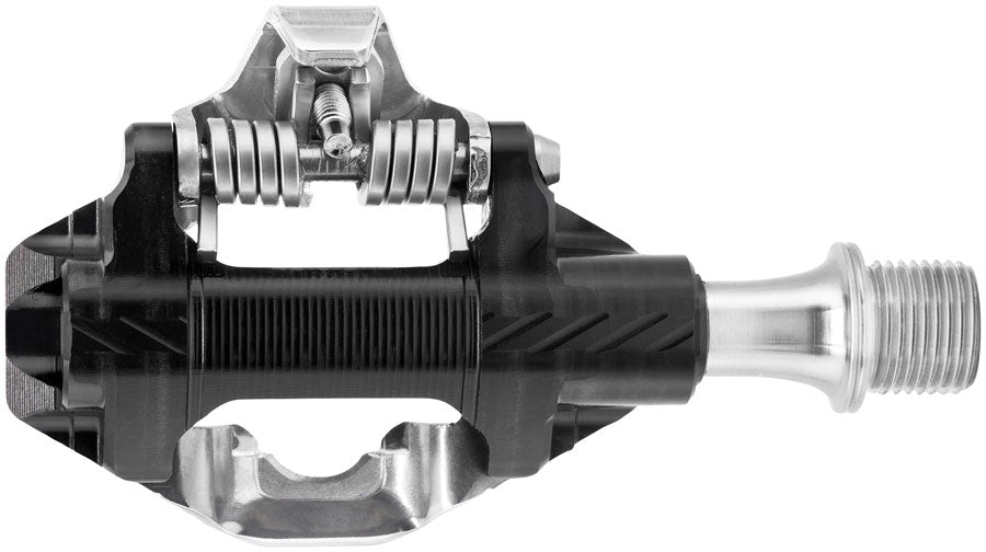 Wolf Tooth DEL Gravel Race Clipless Pedals - Single Sided Clipless, Alloy, 9/16", Black, Pair, Shimano SPD