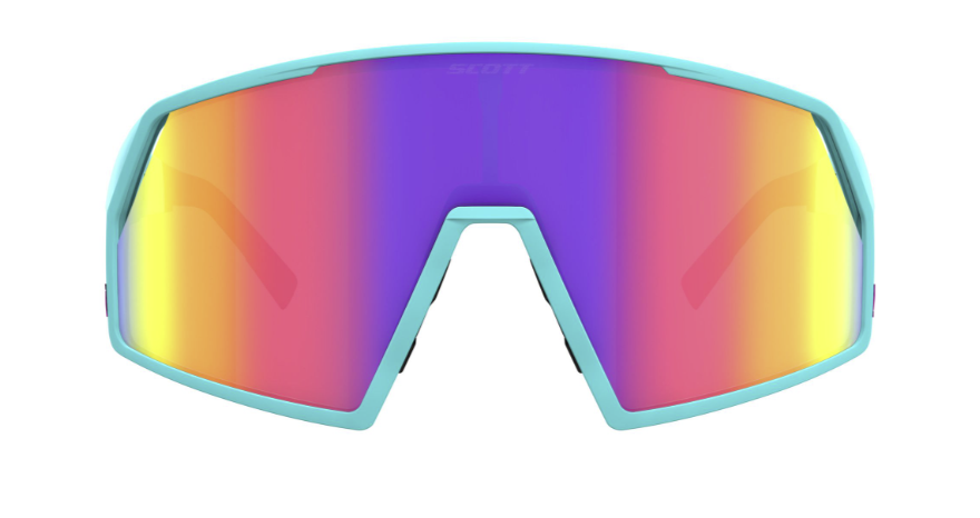 SCOTT Pro Shield Metaverse Sunglasses - Stealth Blue/Radient Pink - Teal Chrome