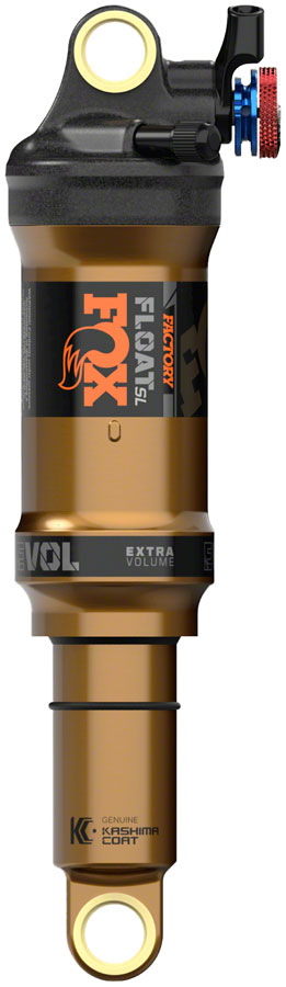FOX Float SL Factory Rear Shock - Metric, 190 x 45 mm, EVOL SV, Remote Up, Black/Kashima Coat