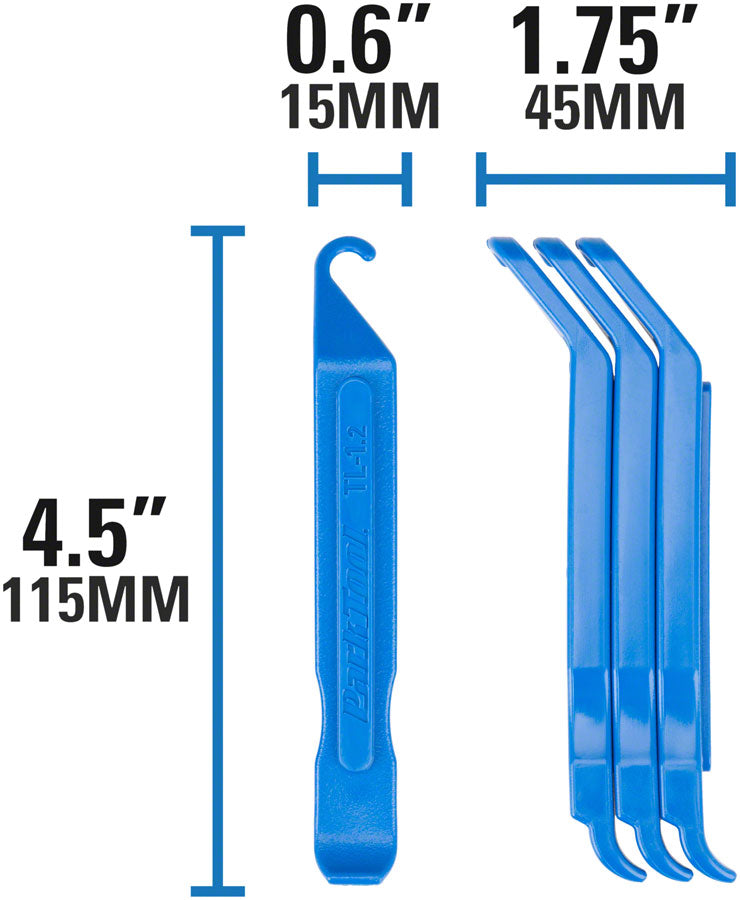 Park Tool TL-1.2 - Tire Lever (Set of 3)