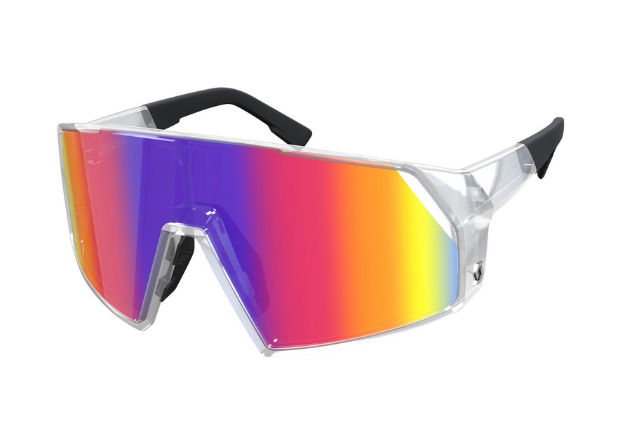 Scott Pro Shield Sunglasses Translucent/Teal Chrome