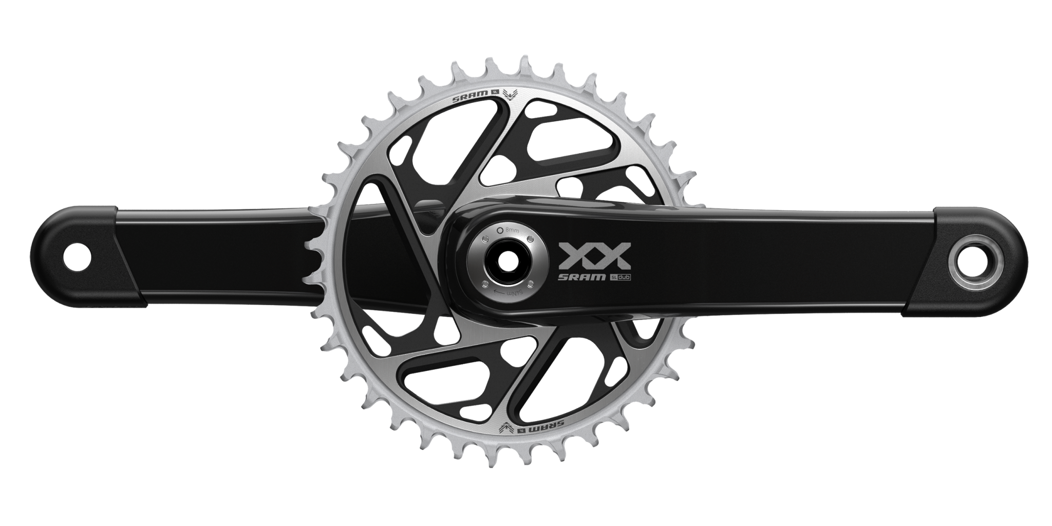 SRAM Crankset XXSL Eagle Q168 CL55 DUB - Black 34t T-Type (BB and BB DUB spacers are not included)