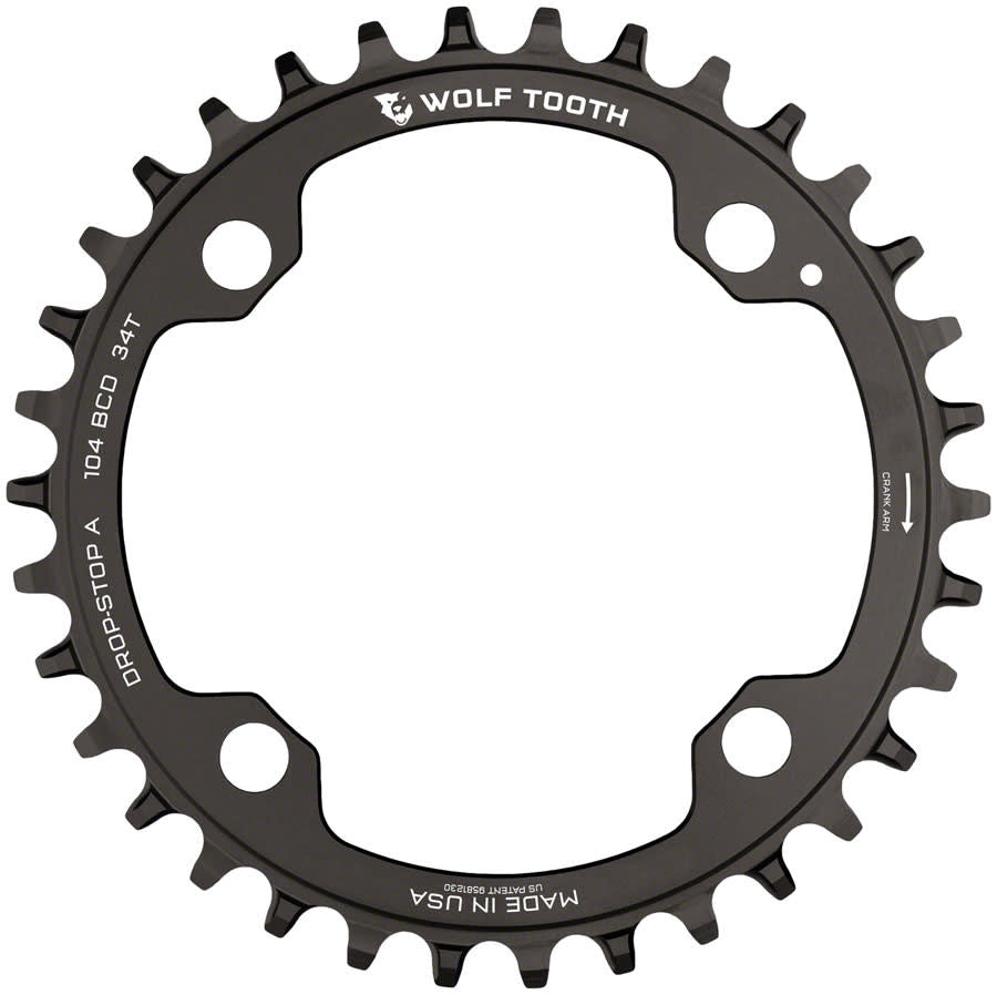 Wolf Tooth Drop Stop Chainring - 32t - 104 BCD - 4-Bolt