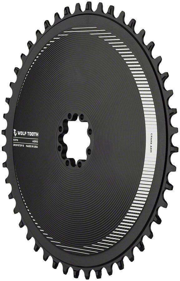 Wolf Tooth Components Aero Direct Mount Chainring - Direct Mount SRAM 8-Bolt, Drop-Stop B, Black