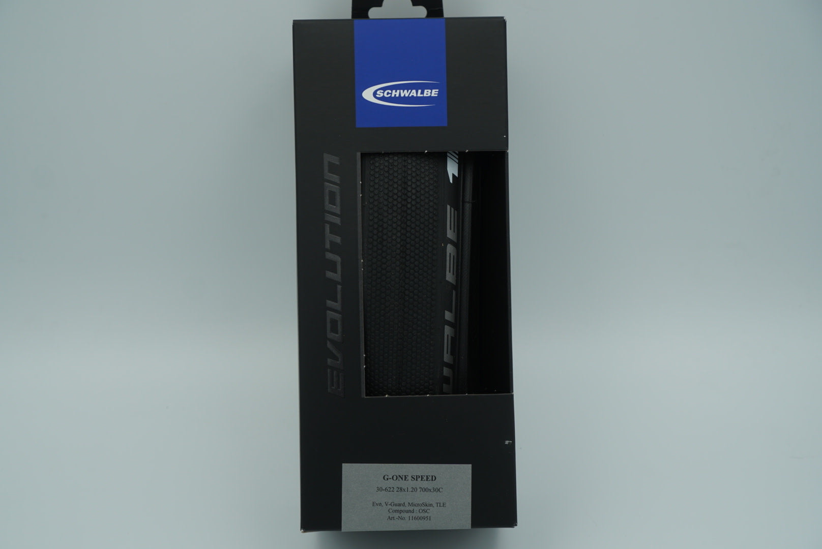 Schwalbe G-One Speed Tubeless Road Tire, 700 x 30 Folding Bead Black with OneStar Compound and MicroSkin Casing