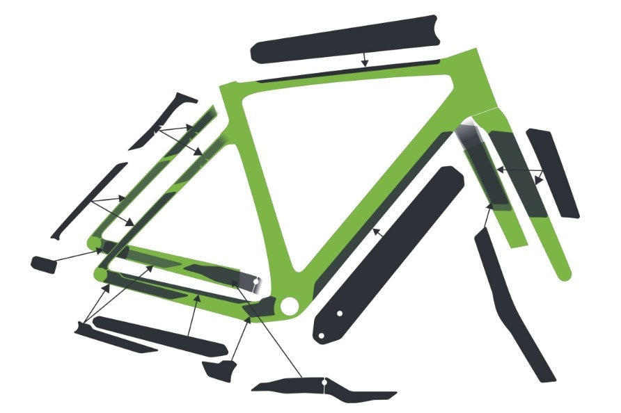 Syncros Frame Protection kit ADDICT Gravel clear matt One size