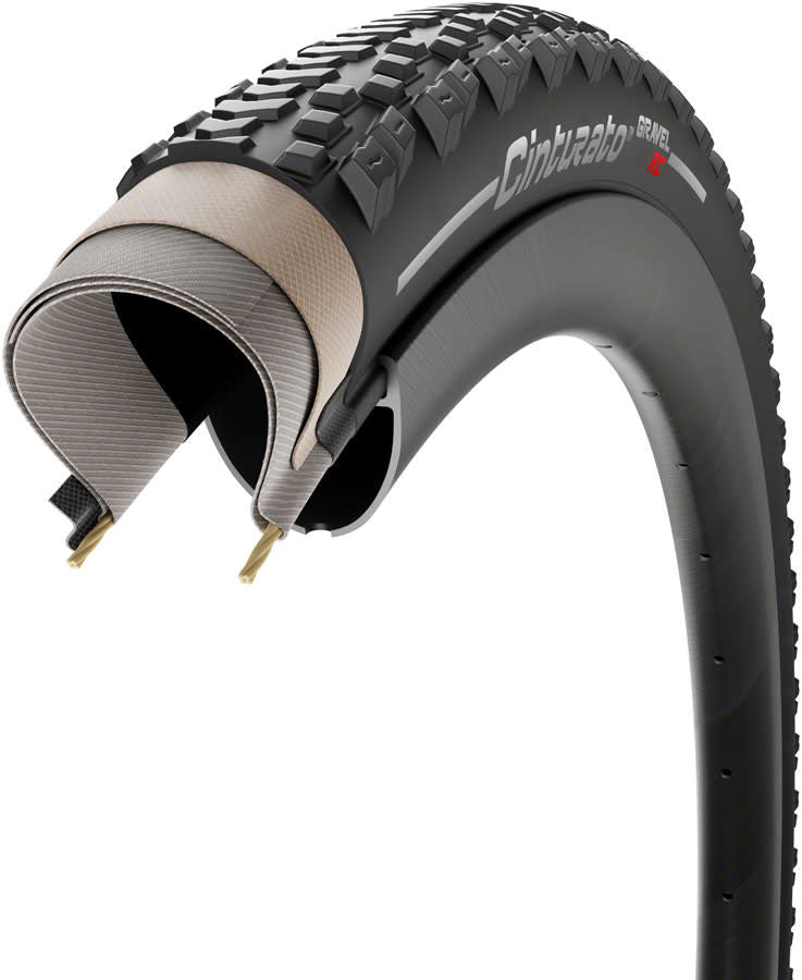 Pirelli Cinturato Gravel RC Tire - 700 x 45 - Tubeless  -  Black - Tire