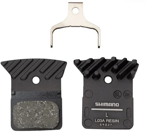 Shimano L04C Metal Disc Brake Pads with Fin for Flat Mount BR-RS805, BR- RS505 Road Disc Calipers